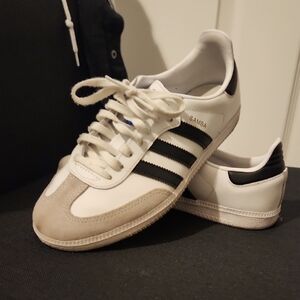 Adidas Samba White and Black Men's Shoes
